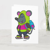 Muis bij schaatsen met schaatsen & Rugzak.pn Kaart (Achterkant)