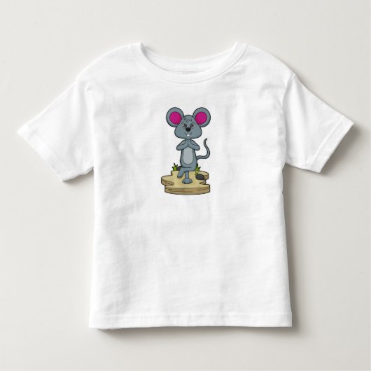 Muis bij Yoga Fitness Kinder Shirts (Voorkant)