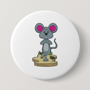 Muis bij Yoga Fitness Ronde Button 7,6 Cm