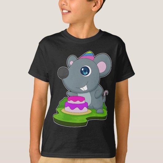 Muis Birthday Cake T-shirt (Voorkant)