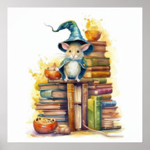 Muis bovenop boeken 5