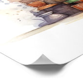 Muis bovenop boeken 6 poster (Hoek)