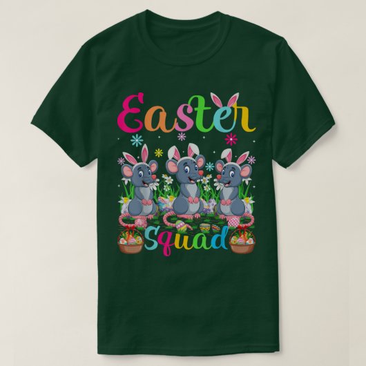 Muis Bunny Ear Funny Easter Squad Mouse Happy Eas T-shirt (Design voorkant)