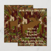 Muis Camouflage Invitaties Kaart (Voorkant / Achterkant)