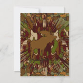 Muis Camouflage Invitaties Kaart (Achterkant)