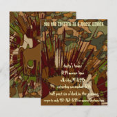 Muis Camouflage Invitaties Kaart (Voorkant / Achterkant)