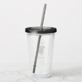 Muis Cappuccino Acryl Drinkbeker (Achterkant)
