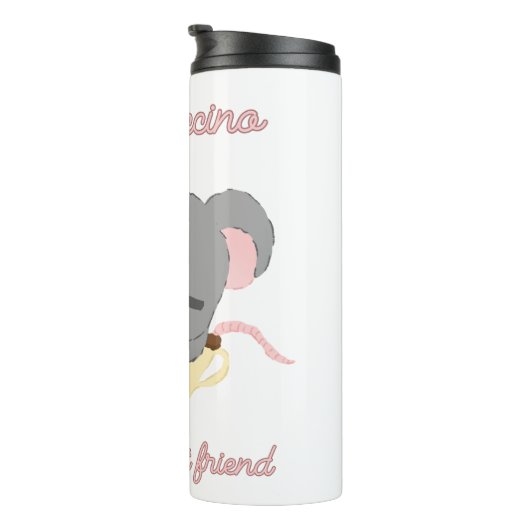 Muis Cappuccino Thermosbeker (Geroteerd rechts)