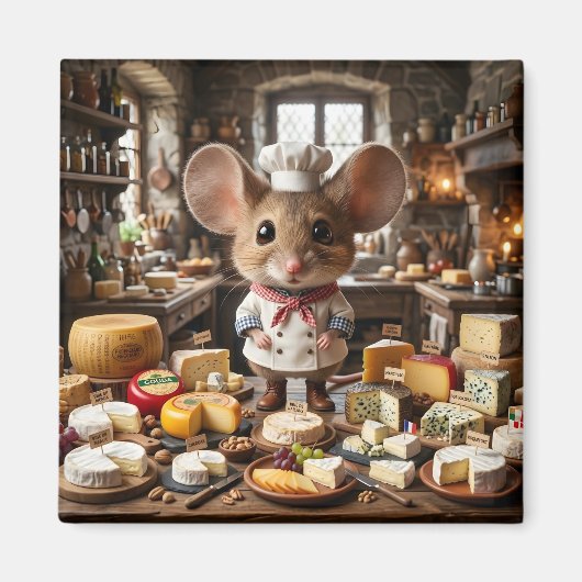 Muis Cheesemaster Magneet (Voorkant)