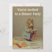 Muis Chef Invitation Card Kaart (Voorkant)