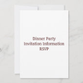 Muis Chef Invitation Card Kaart (Achterkant)