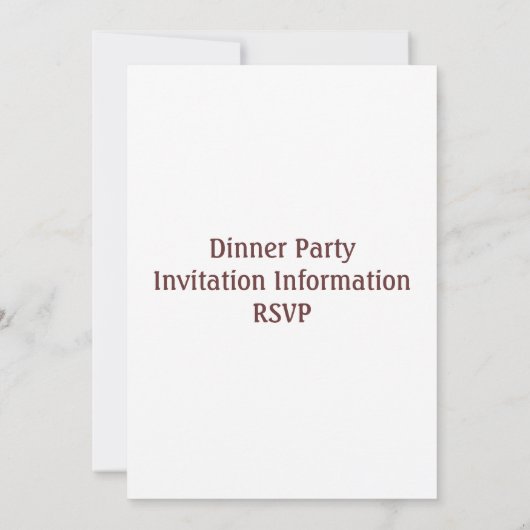 Muis Chef Invitation Card Kaart (Achterkant)