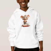Muis Christmas Boy's Hoodie (Voorkant)