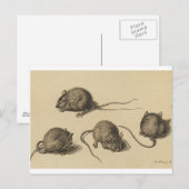 muis-clipart-2 briefkaart (Voorkant / Achterkant)