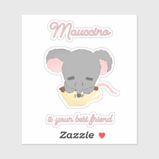 Muis Cocoa Cappuccino  Sticker (Vel)