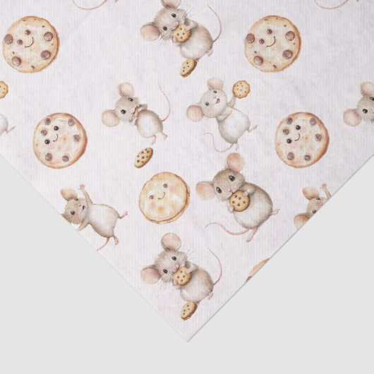 Muis Cookie Kids Verjaardag Tissue Papier (Detail)