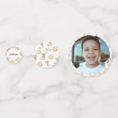 Muis & Cookie Verjaardag Feesttafel Confetti (Achterkanten)