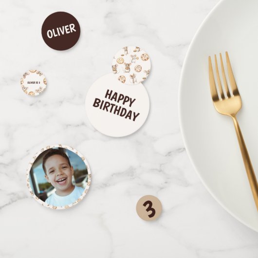 Muis & Cookie Verjaardag Feesttafel Confetti (Groep)