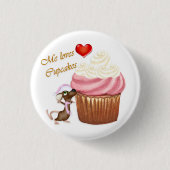 Muis Cupcake Button (Voorkant)