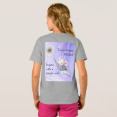 Muis Dandelion elke droom Eenvoudige wens T-shirt (Achterkant volledig)