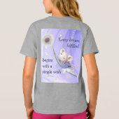 Muis Dandelion elke droom Eenvoudige wens T-shirt (Achterkant)