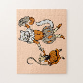 muis danst met een kat legpuzzel (Verticaal)