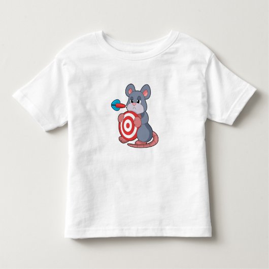 Muis Darts Dart Dartboard Kinder Shirts (Voorkant)