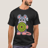 Muis Darts Dartboard T-shirt (Voorkant)