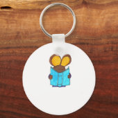 Muis de boekenwerm sleutelhanger (Voorkant)