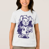Muis de kunstenaar Tri-Blend shirt (Voorkant)