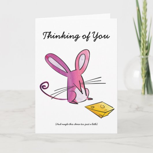 Muis die aan je kaart denkt (Voorkant)