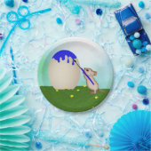 Muis die een Bord voor paaseipapier schildert (Feest)