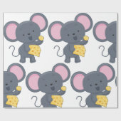 Muis die kaas eet cadeaupapier (Vlak)