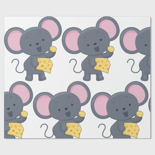 Muis die kaas eet cadeaupapier (Vlak)