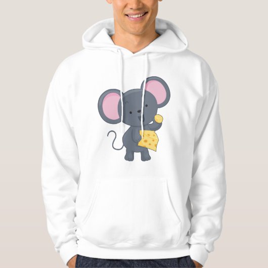 Muis die kaas eet hoodie (Voorkant)