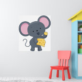 Muis die kaas eet poster