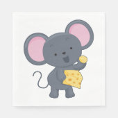 Muis die kaas eet servet (Voorkant)