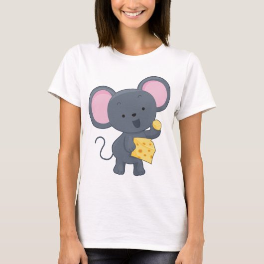 Muis die kaas eet t-shirt (Voorkant)