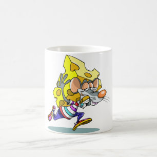 Muis die kaas Mok vervoert