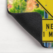 Muis die langs Mousepad kruist Muismat (Hoek)