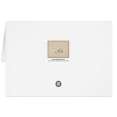 Muis die Pea Pods Chinese Rat Year Zodiac Card eet (Achterkant Horizontaal)