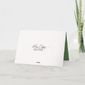 Muis die slaapt in een groen blad kaart (Achterkant)