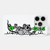 Muis die speelt in shamrocks Case-Mate iPhone case (Achterkant (horizontaal))