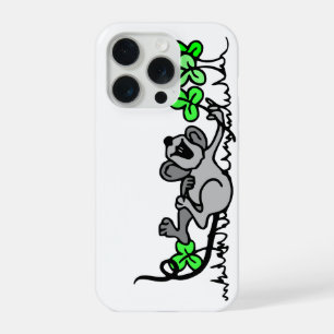 Muis die speelt in shamrocks iPhone 15 pro case