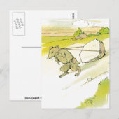 Muis Dragging Big Rock Briefkaart (Voorkant / Achterkant)