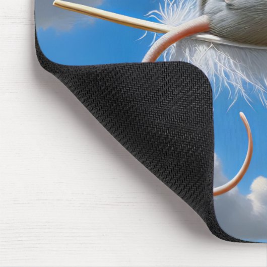 Muis drijvend op een veer muismat (Hoek)