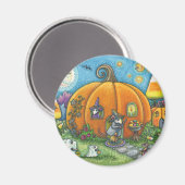 MUIS, DRIK OF TREATERS HALLOWEEN MAGNEET (Voorkant / Achterkant)