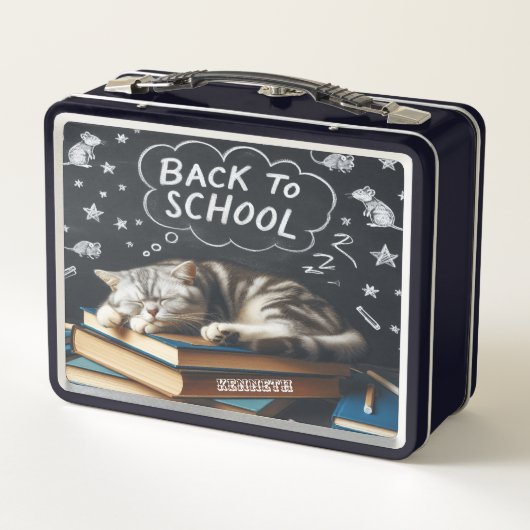 Muis Dromen Kat Lunchbox (Achterkant)
