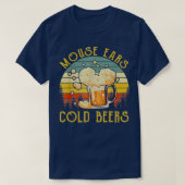 Muis Ears en koude bier grappig bier T-shirt (Design voorkant)