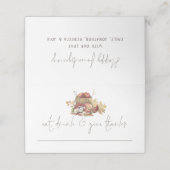 Muis eet Drink geeft Names Happy Friendsgiving Plaatskaartje (Buitenkant ongevouwen)